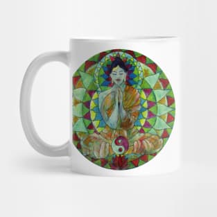 Serenity Buddha free-hand mandala Mug